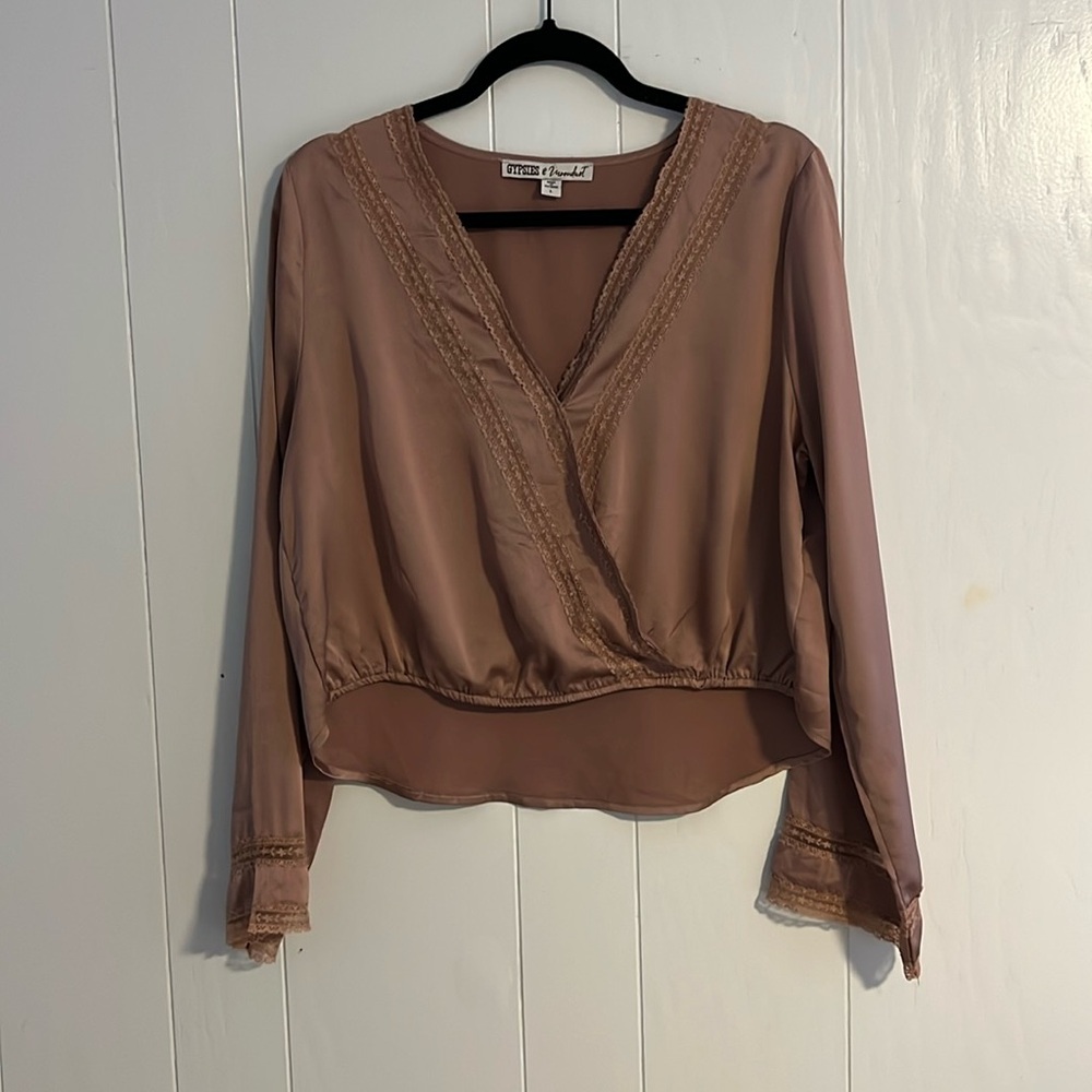 Lace Trimmed Blouse